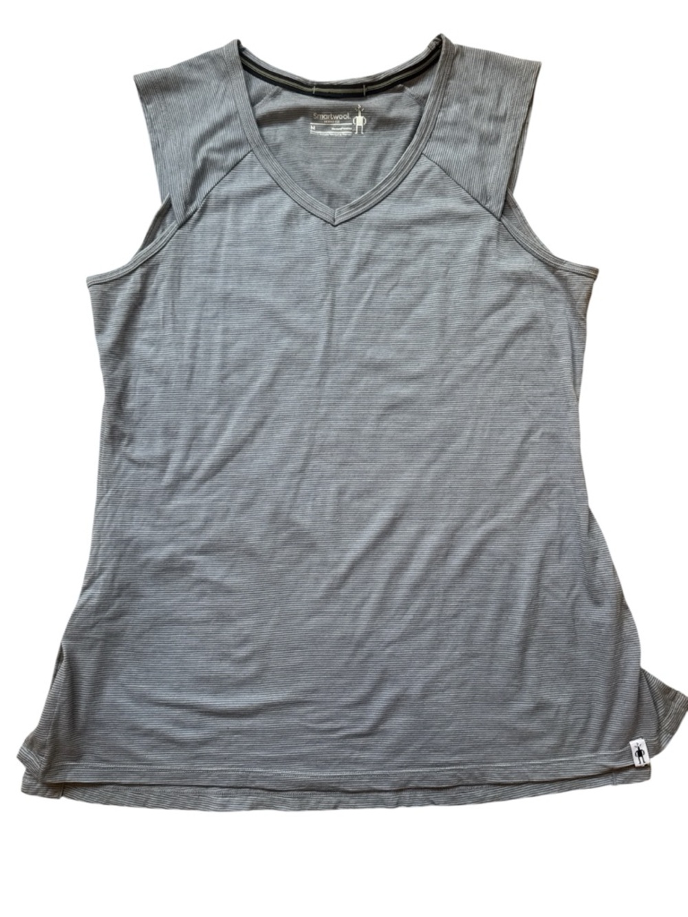 Smartwool NEW Gray Merino V-Neck Sleeveless Gray Tank Merino 150 M